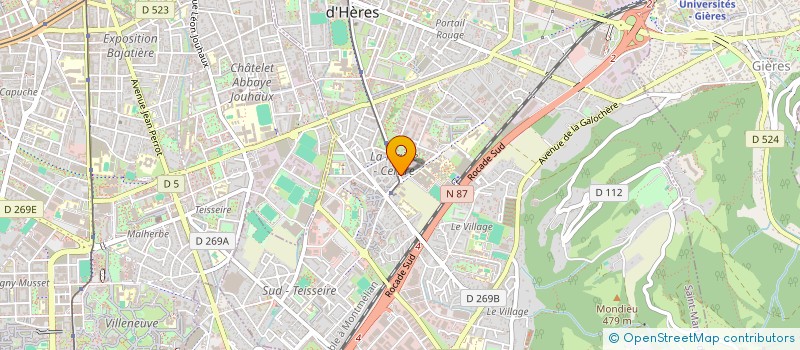 localisation de l'entreprise PHARMACIE DE BELLEDONNE à SAINT-MARTIN-D'HERES