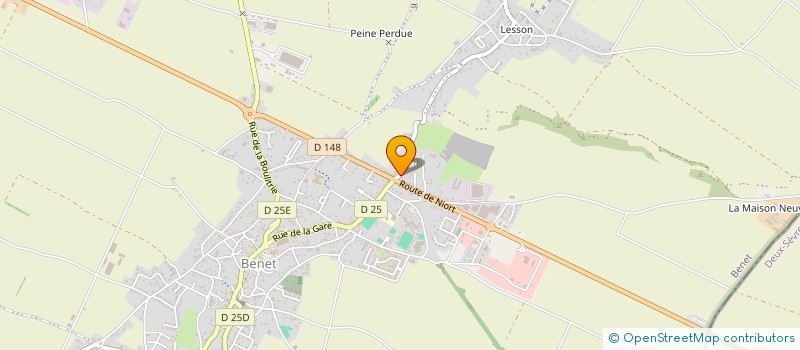 localisation de l'entreprise PHARMACIE DE BENET  BENET