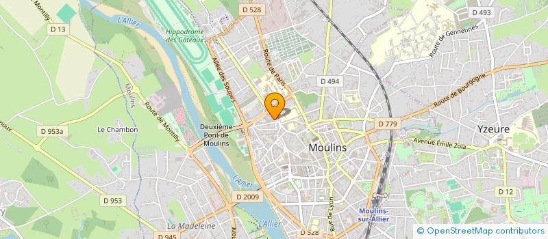 localisation de l'entreprise PHARMACIE DE BERCY à MOULINS