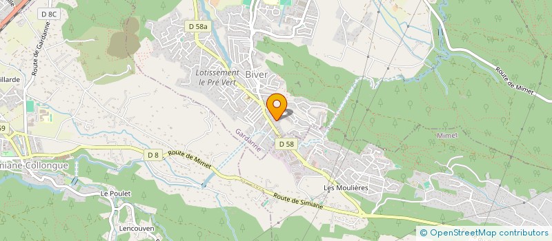 localisation de l'entreprise PHARMACIE DE BIVER à GARDANNE