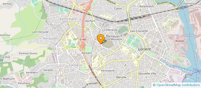 localisation de l'entreprise PHARMACIE DE BODELIO  LORIENT