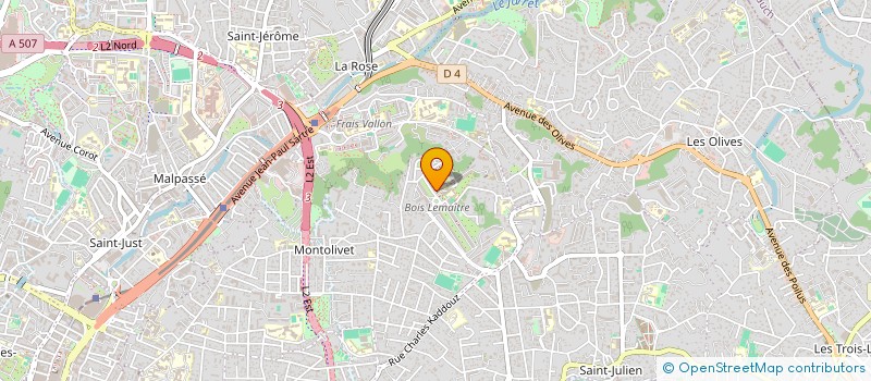 localisation de l'entreprise PHARMACIE DE BOIS LEMAITRE  MARSEILLE