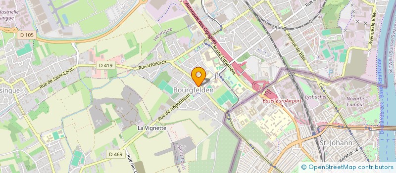 localisation de l'entreprise PHARMACIE DE BOURGFELDEN  SAINT-LOUIS