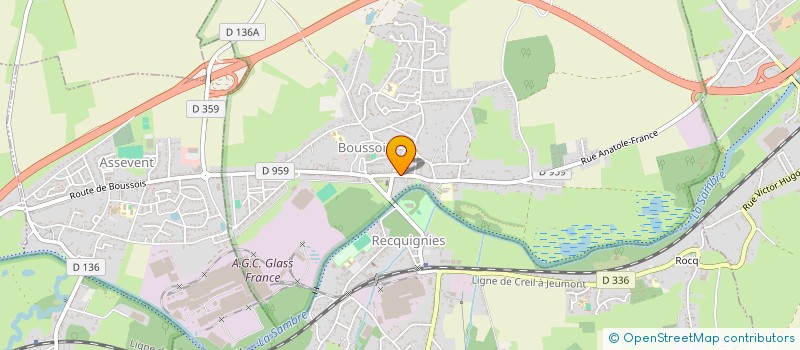 localisation de l'entreprise PHARMACIE DE BOUSSOIS  BOUSSOIS