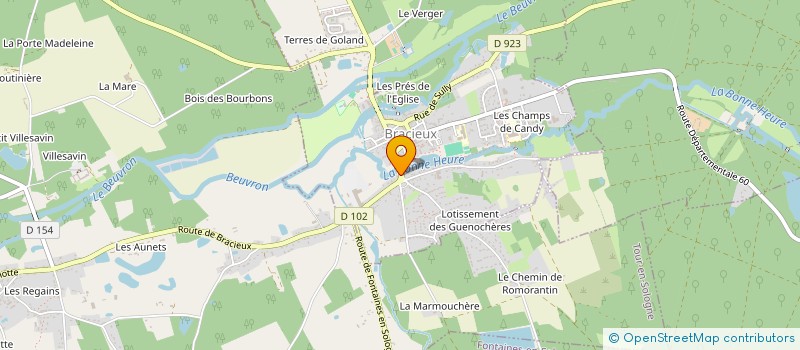 localisation de l'entreprise PHARMACIE DE BRACIEUX  BRACIEUX