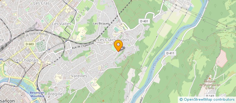 localisation de l'entreprise PHARMACIE DE BREGILLE à BESANCON