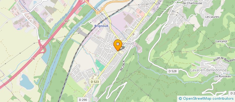 localisation de l'entreprise PHARMACIE DE BRIGNOUD  VILLARD-BONNOT