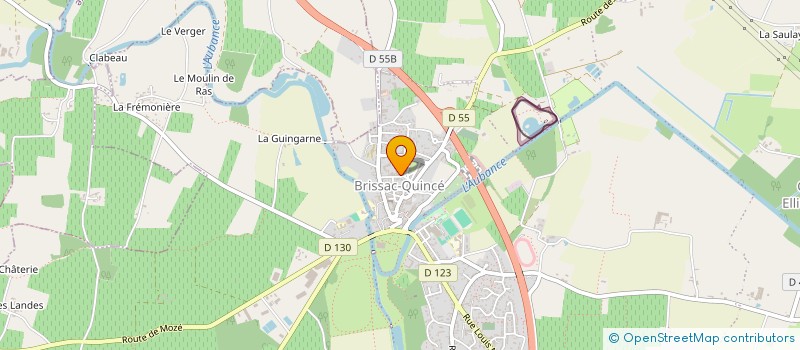localisation de l'entreprise PHARMACIE DE BRISSAC à BRISSAC LOIRE AUBANCE