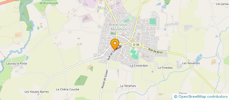 localisation de l'entreprise PHARMACIE DE BROCELIANDE  BREAL-SOUS-MONTFORT