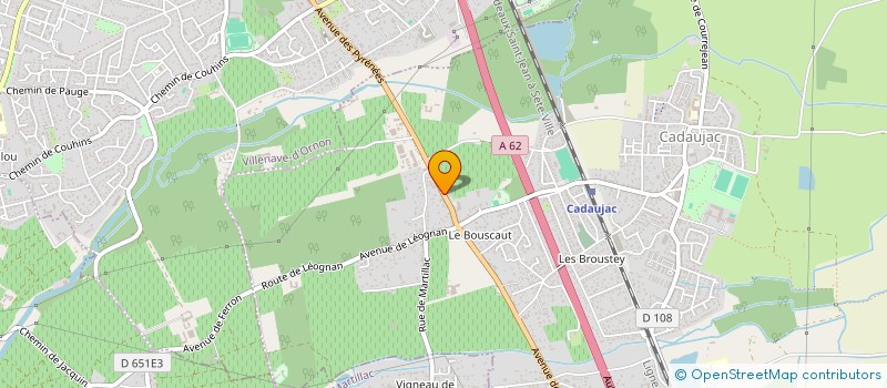 localisation de l'entreprise PHARMACIE DE CADAUJAC  CADAUJAC