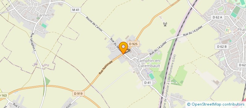 localisation de l'entreprise PHARMACIE DE CAMPHIN  CAMPHIN-EN-CAREMBAULT