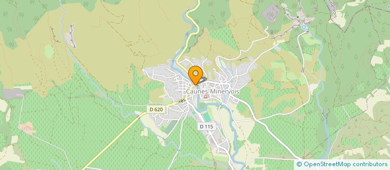 localisation de l'entreprise PHARMACIE DE CAUNES MINERVOIS  CAUNES-MINERVOIS