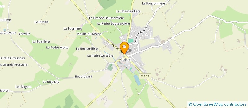 localisation de l'entreprise PHARMACIE DE CETON à CETON