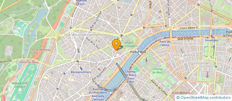 localisation de l'entreprise PHARMACIE DE CHAILLOT  PARIS