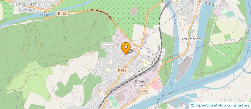 localisation de l'entreprise PHARMACIE DE CHARMES SUR RHONE  CHARMES-SUR-RHONE