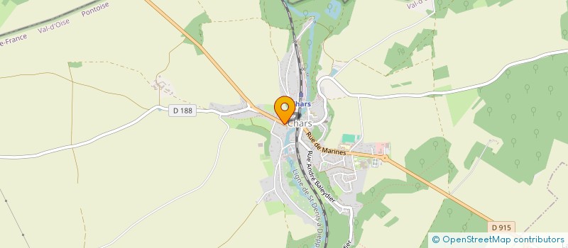 localisation de l'entreprise PHARMACIE DE CHARS  CHARS