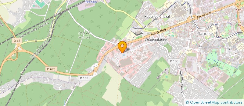 localisation de l'entreprise PHARMACIE DE CHATEAUFARINE  BESANCON