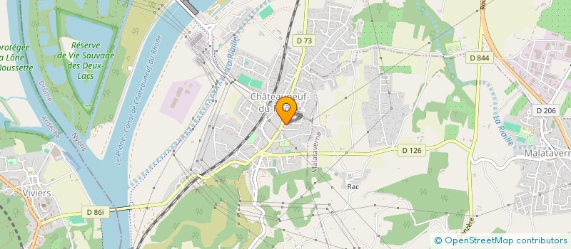 localisation de l'entreprise PHARMACIE DE CHATEAUNEUF DU RHONE  CHATEAUNEUF-DU-RHONE