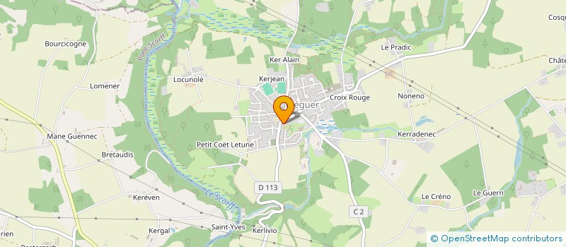 localisation de l'entreprise PHARMACIE DE CLEGUER  CLEGUER