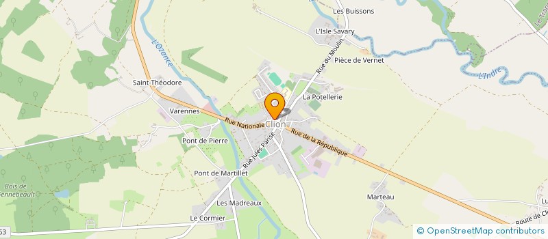 localisation de l'entreprise PHARMACIE DE CLION à CLION