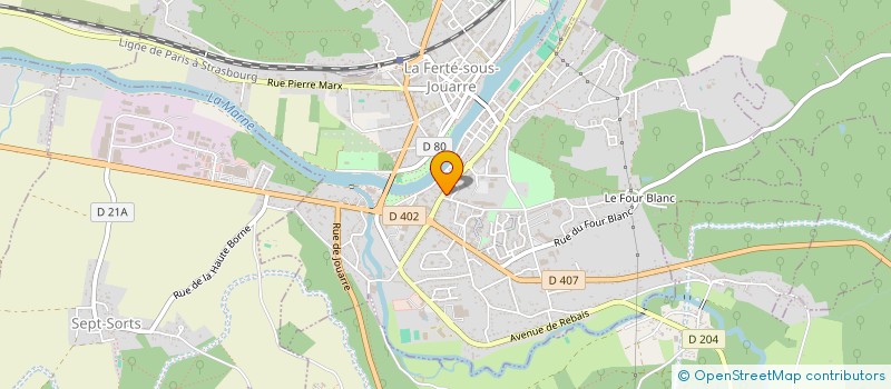 localisation de l'entreprise PHARMACIE DE CONDE à LA FERTE-SOUS-JOUARRE