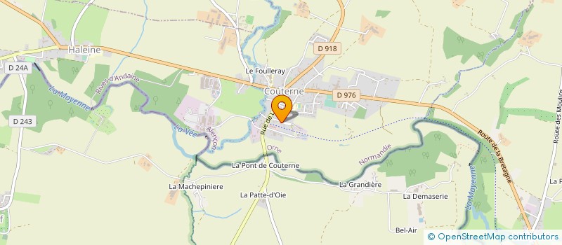 localisation de l'entreprise PHARMACIE DE COUTERNE à RIVES D'ANDAINE