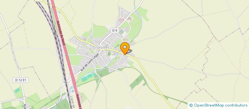 localisation de l'entreprise PHARMACIE DE CROISILLES  CROISILLES