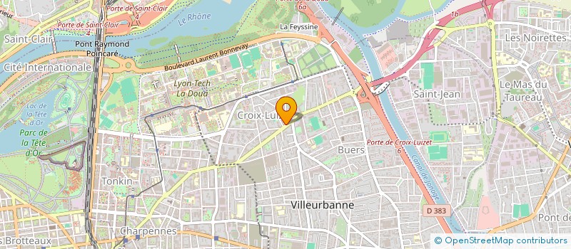 localisation de l'entreprise PHARMACIE DE CROIX LUIZET à VILLEURBANNE