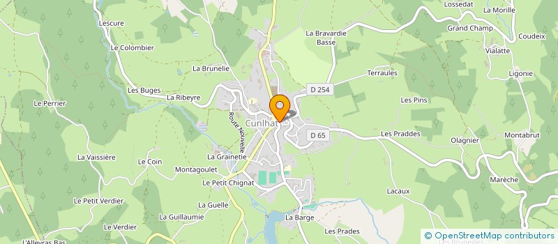 localisation de l'entreprise PHARMACIE DE CUNLHAT  CUNLHAT