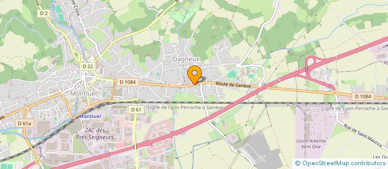 localisation de l'entreprise PHARMACIE DE DAGNEUX à DAGNEUX