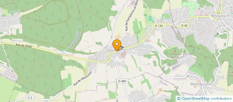 localisation de l'entreprise PHARMACIE DE DASLE  DASLE