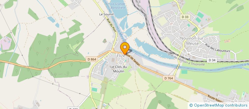 localisation de l'entreprise PHARMACIE DE FLIZE  FLIZE