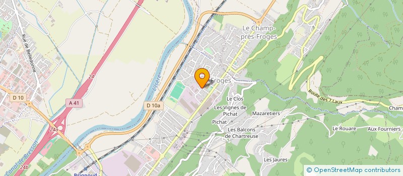 localisation de l'entreprise PHARMACIE DE FROGES  FROGES