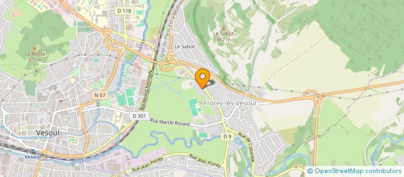 localisation de l'entreprise PHARMACIE DE FROTEY LES VESOUL  FROTEY-LES-VESOUL