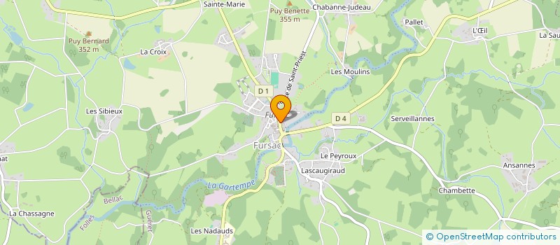 localisation de l'entreprise PHARMACIE DE FURSAC à FURSAC
