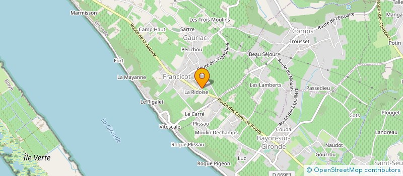 localisation de l'entreprise PHARMACIE DE GAURIAC  GAURIAC