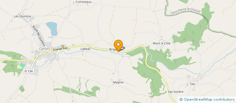 localisation de l'entreprise PHARMACIE DE GELLES  GELLES