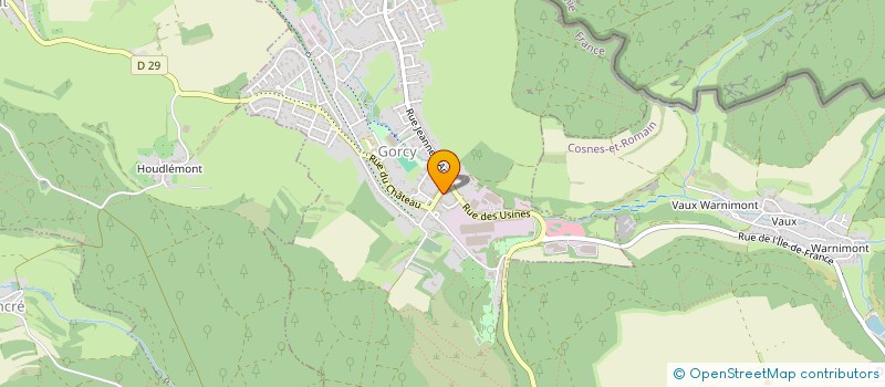 localisation de l'entreprise PHARMACIE DE GORCY  GORCY