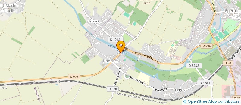 localisation de l'entreprise PHARMACIE DE HANCHES à HANCHES