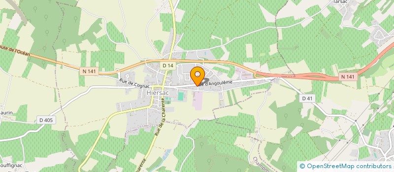 localisation de l'entreprise PHARMACIE DE HIERSAC  HIERSAC