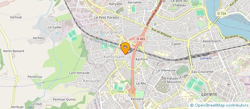 localisation de l'entreprise PHARMACIE DE KERFICHANT à LORIENT