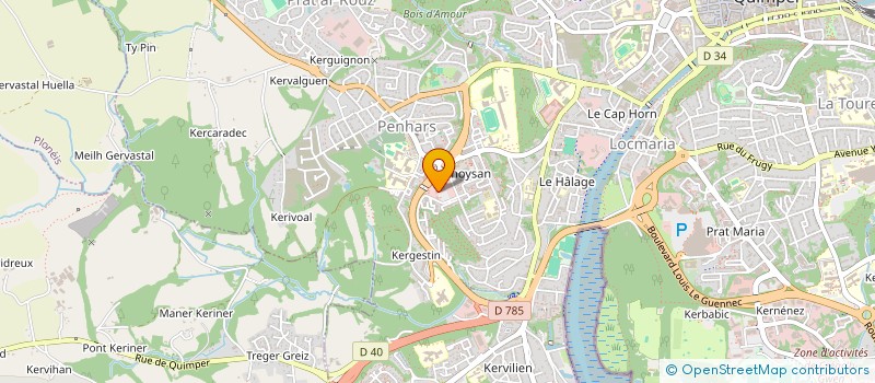localisation de l'entreprise PHARMACIE DE KERMOYSAN à QUIMPER