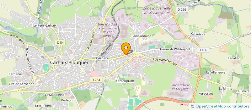 localisation de l'entreprise PHARMACIE DE KERVEN à CARHAIX-PLOUGUER