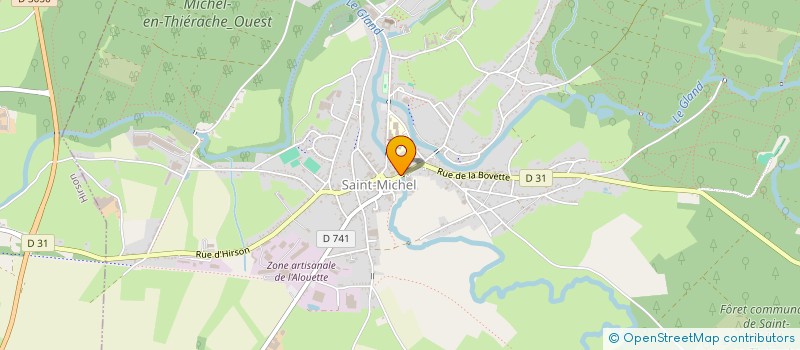 localisation de l'entreprise PHARMACIE DE L'ABBAYE à SAINT-MICHEL
