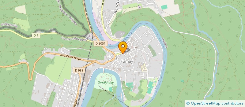 localisation de l'entreprise PHARMACIE DE L'ARDOISE  FUMAY