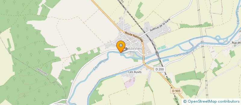 localisation de l'entreprise PHARMACIE DE L'ARMANCON  ANCY-LE-FRANC