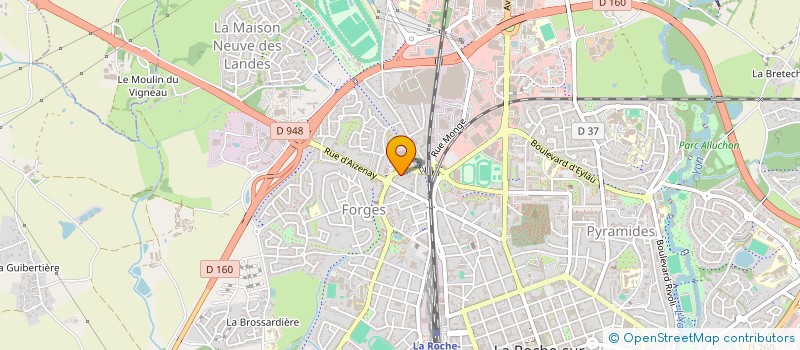 localisation de l'entreprise PHARMACIE DE L'ATLANTIQUE  LA ROCHE-SUR-YON