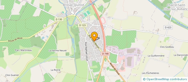localisation de l'entreprise PHARMACIE DE L'AUBANCE à BRISSAC LOIRE AUBANCE