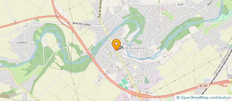 localisation de l'entreprise PHARMACIE DE L'AUXANCE  MIGNE-AUXANCES