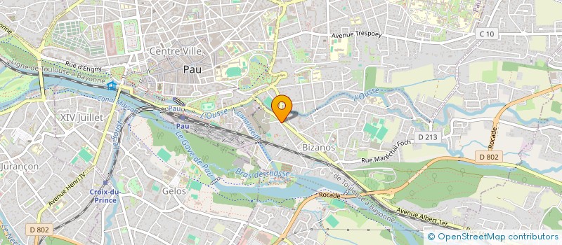 localisation de l'entreprise PHARMACIE DE L'AVENIR  BIZANOS